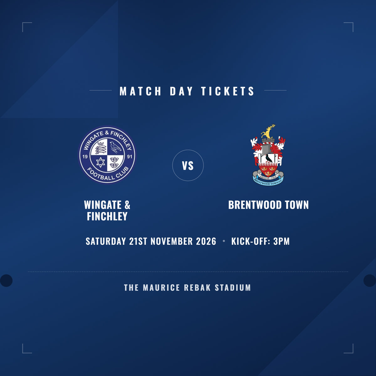 Wingate & Finchley vs Brentwood Town