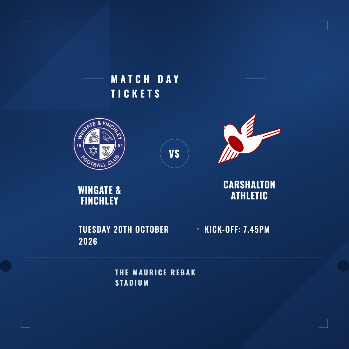 Wingate & Finchley vs Carshalton Athletic