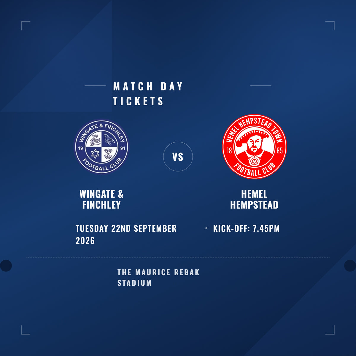 Wingate & Finchley Vs Hemel Hempstead